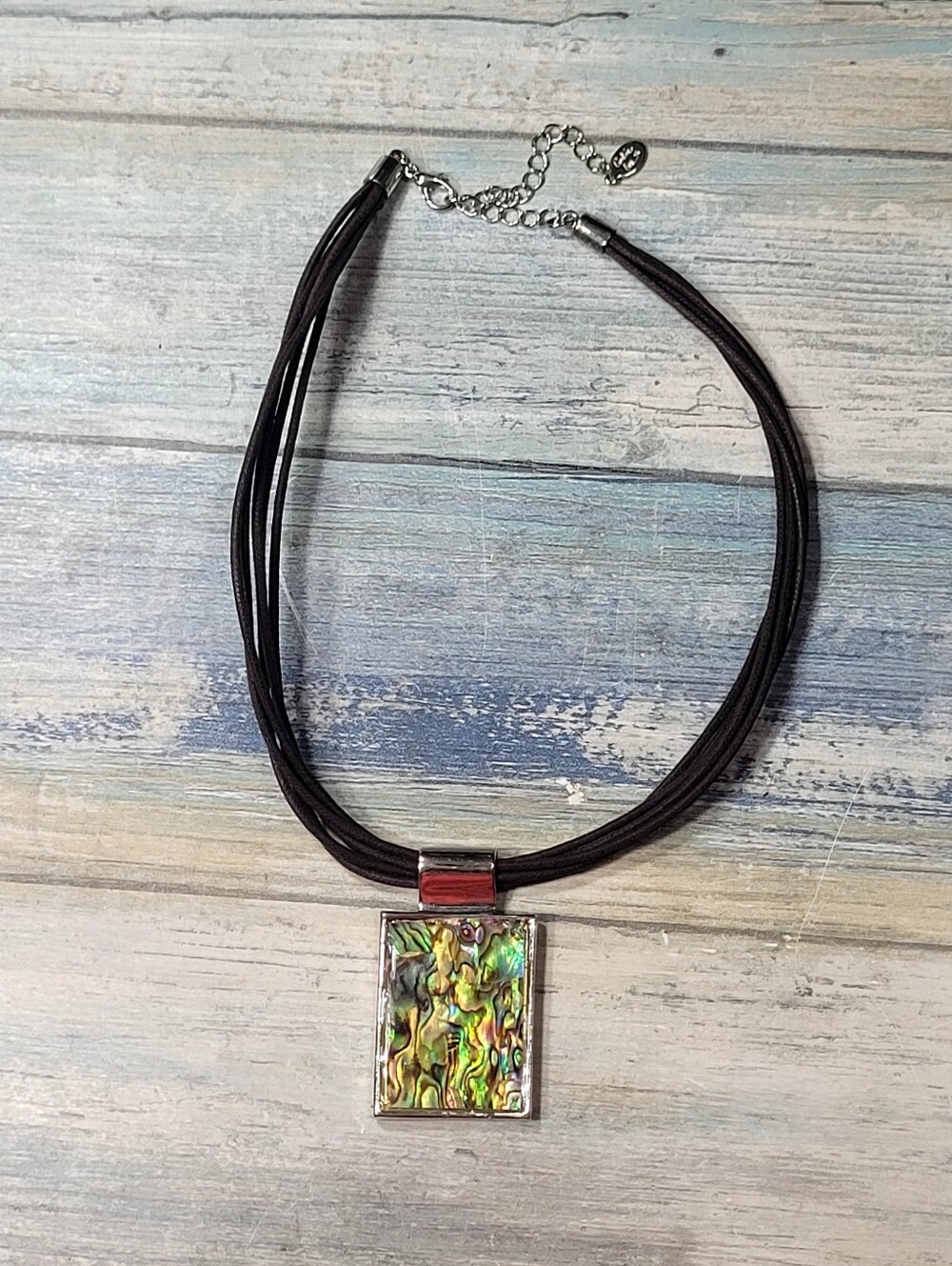 Cookie Lee Necklace with Brown Cord